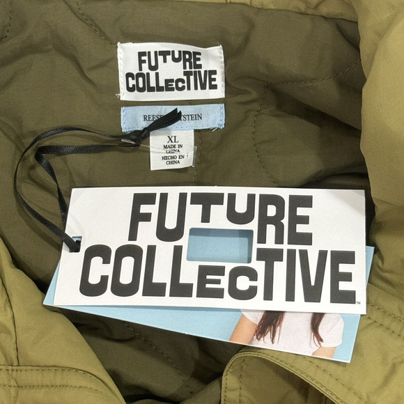 Womens Size‎ XL Olive Green Zip Utility Jacket Pockets Outdoors Hiking - Picture 6 of 10